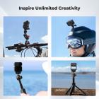 Magnetyczny adapter szybkiego zwalniania K&F CONCEPT kompatybilny z DJI Osmo Nano/Osmo Action 6, podstawka rozszerzeń z otworem na śrubę 1/4 cala/składane złącze/klamra szybkiego zwalniania, akcesoria do kamer sportowych