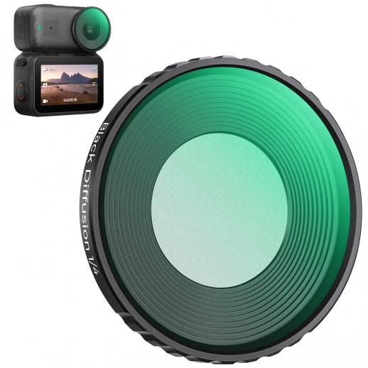 Filtr K&F CONCEPT Black Diffusion 1/4" kompatybilny z DJI Osmo Nano Standard Combo, filtr o efekcie kinowym z 28 wielowarstwowymi powłokami do fotografii wideo/vlogowej/portretowej