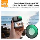 Filtr K&F CONCEPT Black Diffusion 1/4" kompatybilny z DJI Osmo Nano Standard Combo, filtr o efekcie kinowym z 28 wielowarstwowymi powłokami do fotografii wideo/vlogowej/portretowej