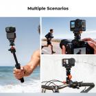 K&F Concept Supporto a slitta fredda compatibile con DJI Osmo Nano/Osmo Action 6, supporto magnetico a montaggio rapido per action camera, adattatore per treppiede, connettore per fotocamera a slitta fredda con foro per vite da 1/4"