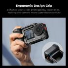 K&F CONCEPT Metal Street Grip Kit til DJI Osmo Action 6, kameragrebsholdersæt (kameragreb + holder), koldsko, hurtigudløser, udløserknap, håndledsrem
