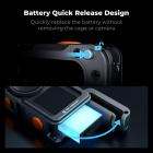 K&F CONCEPT Metal Street Grip Kit til DJI Osmo Action 6, kameragrebsholdersæt (kameragreb + holder), koldsko, hurtigudløser, udløserknap, håndledsrem