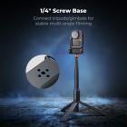 K&F CONCEPT Metal Street Grip Kit til DJI Osmo Action 6, kameragrebsholdersæt (kameragreb + holder), koldsko, hurtigudløser, udløserknap, håndledsrem