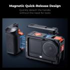 K&F CONCEPT Metal Street Grip Kit til DJI Osmo Action 6, kameragrebsholdersæt (kameragreb + holder), koldsko, hurtigudløser, udløserknap, håndledsrem