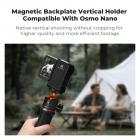 K&F CONCEPT Magnetisk Vertikal Shoot Adapter Kompatibel med DJI Osmo Nano/Xtra Atto, Stærk Magnet Base Mount med Foldbar Dobbelt Klo, 1/4"