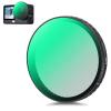 K&F CONCEPT Snap-on CPL-filter kompatibelt med DJI Osmo Action 6, cirkulære polariseringsfiltre, HD optisk glas med multicoated antirefleks, reducerer refleksioner, actionkameratilbehør