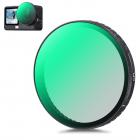 K&F CONCEPT Snap-on CPL-filter kompatibelt med DJI Osmo Action 6, cirkulære polariseringsfiltre, HD optisk glas med multicoated antirefleks, reducerer refleksioner, actionkameratilbehør