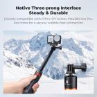 K&F CONCEPT 142 cm/55,9" telescopische selfiestick met statief voor actiecamera's, 2-in-1 draagbare standaard met handvat voor GoPro Hero 13/12/11/10/9/8, DJI Osmo Action 6/Osmo Action 5 Pro/4/3 accessoires