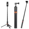 66" 2-in-1 onzichtbare selfiestick met statie