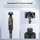 K&F CONCEPT 66" 2-in-1 onzichtbare selfiestick met statief voor Insta360 X5/X4/X3/DJI Osmo 360, verlengstang en verstelbare handgreep voor GoPro, DJI Osmo Pocket 3/4, Osmo Action 5 Pro/6/4/3 accessoires