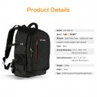 Zaino Fotocamera DSLR Fotografia 11,41 * 6,69 * 18,11 inch