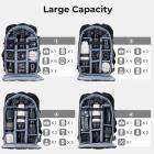 Large DSLR Camera Backpack for Travel Outdoor Photography fit Canon Nikon