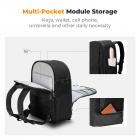 K&F Concept -kamerareput valokuvaajille, matkalaukku jalustakameran linssilisävarusteille, jossa läppärilokero ja sadesuoja, vedenpitävä monitoiminen kameralaukku järjestelmäkameroille - reppu 18L Nature Wander 04 (musta)