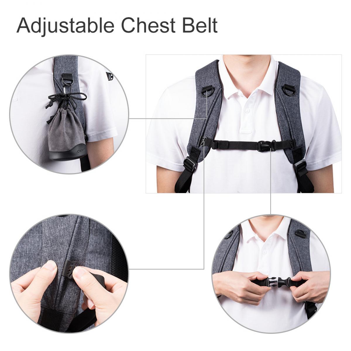 Камера Рюкзак Профессиональной большая емкость водонепроницаемого Фото Сумка для цифровых зеркальных камер, 14-15 дюймов ноутбука, штатива, линз