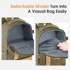 Zaino fotografico Elegante borsa fotografica in tela con parapioggia per fotocamera DSLR, laptop da 14 pollici, treppiede