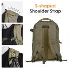 Zaino fotografico Elegante borsa fotografica in tela con parapioggia per fotocamera DSLR, laptop da 14 pollici, treppiede