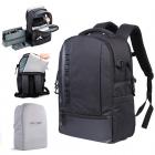 Zaino per Fotocamera in Tela, Zaino per Laptop Multifunzione da 15