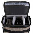 Borsa a spalla per fotocamera DSLR Khaki 9,84 * 5,12 * 7,28 pollici