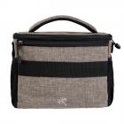 Borsa a spalla per fotocamera DSLR Khaki 9,84 * 5,12 * 7,28 pollici