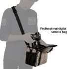 Borsa a spalla per fotocamera DSLR Khaki 9,84 * 5,12 * 7,28 pollici