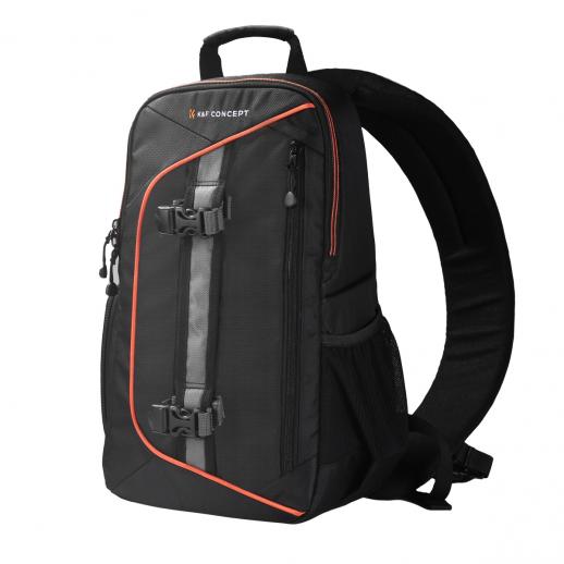 Kamerareppu DSLR / SLR Sling -kameralaukku sopii 8 tuuman kannettavaan tietokoneeseen, vedenpitävä säädettävällä crossbody-hihnalla ja irrotettavilla modulaarisilla inserteillä, jotka ovat yhteensopivia Canon / Nikon / Sony / Olympuksen kanssa