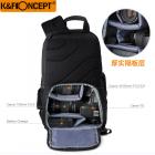 Kamerareppu DSLR / SLR Sling -kameralaukku sopii 8 tuuman kannettavaan tietokoneeseen, vedenpitävä säädettävällä crossbody-hihnalla ja irrotettavilla modulaarisilla inserteillä, jotka ovat yhteensopivia Canon / Nikon / Sony / Olympuksen kanssa