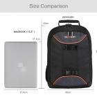 Ammattimainen DSLR-kamerareppu vedenpitävä 11.81 * 6.3 * 16.54 tuumaa