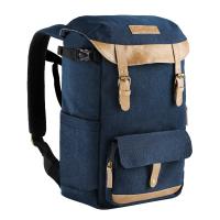 K&F Concept 20L Zaino Fotografico Multifunzionale con Copertura Antipioggia - Backpack Urban Wander 02（Blu）