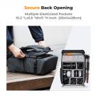 Kamerarygsæk 20L til Canon/Nikon/Sony/Olympus-kamera, objektiv, droner, 15,6" bærbar, til fotografering/vandreture/rejser, sort