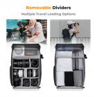 Kamerarygsæk 20L til Canon/Nikon/Sony/Olympus-kamera, objektiv, droner, 15,6" bærbar, til fotografering/vandreture/rejser, sort