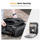 K&F Concept 20L Zaino Fotografico Multifunzionale con Copertura Antipioggia - Backpack Urban Wander 02（Grigio Fumo）