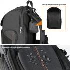 A trouxa do curso da câmera de DSLR Waterproof 10,6 * 8.5 * 17,7 polegadas