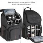 A trouxa do curso da câmera de DSLR Waterproof 10,6 * 8.5 * 17,7 polegadas