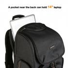 A trouxa do curso da câmera de DSLR Waterproof 10,6 * 8.5 * 17,7 polegadas