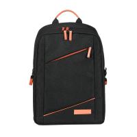 Zaino da viaggio DSLR Camera nero multifunzione 11.8 * 7.1 * 16.3 pollici