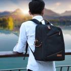 DSLR-kamera matkareppu musta monitoiminen 11.8 * 7.1 * 16.3 tuumaa