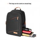 DSLR-kamera matkareppu musta monitoiminen 11.8 * 7.1 * 16.3 tuumaa