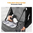 K&F Concept 20L Zaino Fotografico Professionale, Zaino Fotografico Multifunzionale impermeabile - Backpack Urban Wander 01（Grigio acciaio）