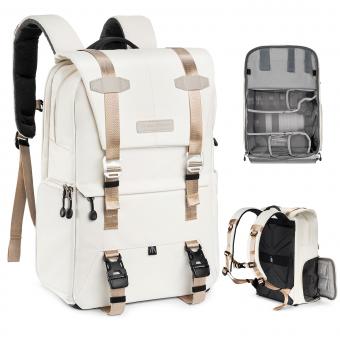 K&F Concept Mochila Cámara para Viaje 20L – Impermeable para DSLR/Mirrorless, Compartimento Portátil 15,6