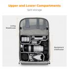 Kameraryggsekk Kameravesker for fotografer Stor kameraveske med regntrekk 15-15,6 tommers laptoprom kompatibel med Canon / Nikon / Sony / DJI Mavic Drone - Ryggsekk 20L Urban Wander 01 (Beige)