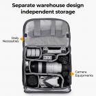 Kameraryggsäck Specialkameraväska För Fotografer Kameraväska Med Stor Kapacitet Med Regnskydd 15-15,6 Tums Laptopfack Lämplig För Canon/Nikon/Sony/Dji Mavic Drone - Ryggsäck 20L Urban Wander 01 (Blå)