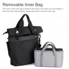 Messenger-olkalaukku miehelle 3-in-1-reppu sopii 15.6 tuuman kannettavan crossbody-laukkuun DSLR-kameran valokuvaukseen Travel Work Collegeen