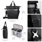 Messenger-olkalaukku miehelle 3-in-1-reppu sopii 15.6 tuuman kannettavan crossbody-laukkuun DSLR-kameran valokuvaukseen Travel Work Collegeen