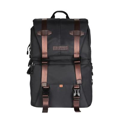 Mochila para câmera e viagem Urban Wander 01 (marrom escuro, 20L) - com suporte para tripé à prova d'água para fotografia ao ar livre