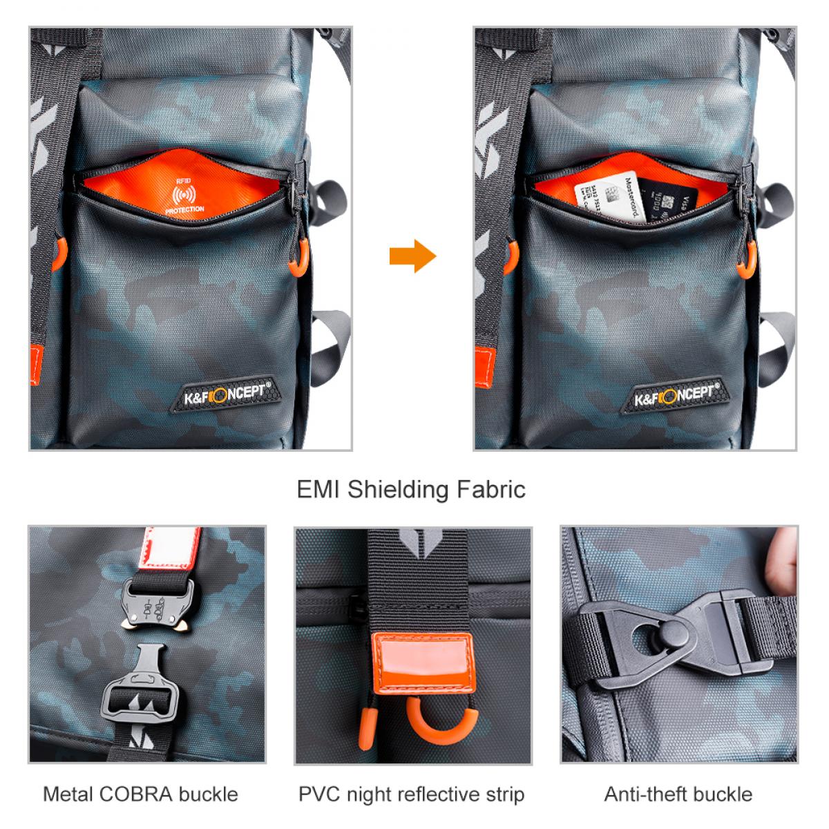 Mochila Soldier para equipamento fotográfico, a prova d'água 20L