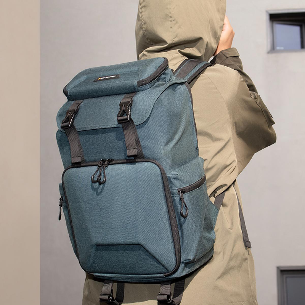 25L Zaino Fotografia con Copertura Antipioggia Antifurto, Scomparto per Laptop da 16 Pollici- Backpack Nature Wander 03 （Verde）