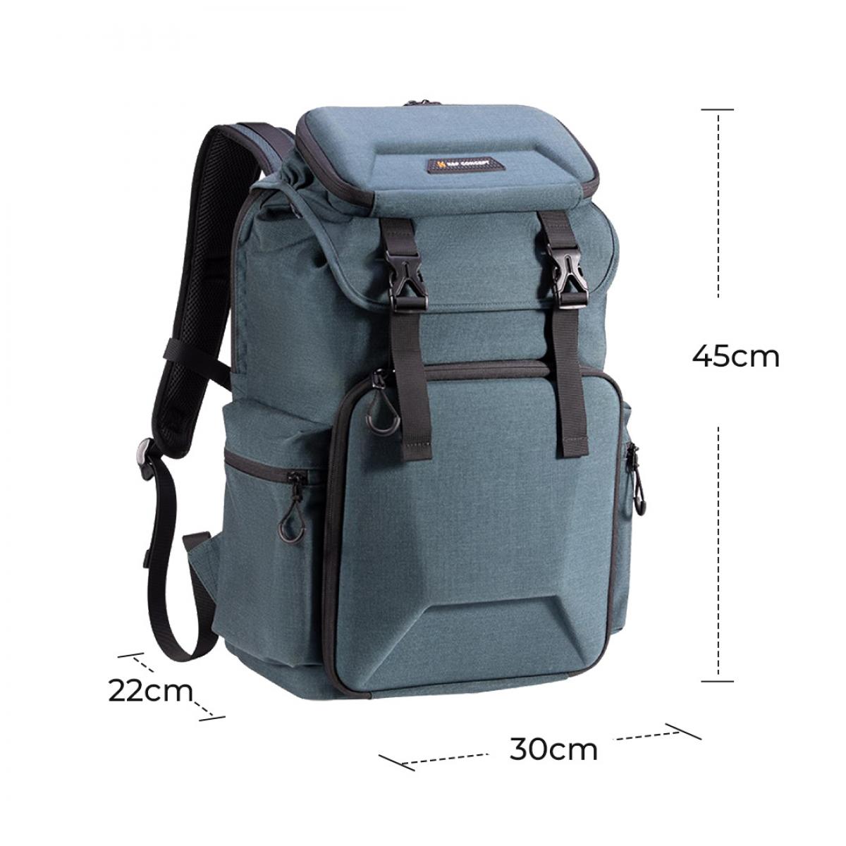 25L Zaino Fotografia con Copertura Antipioggia Antifurto, Scomparto per Laptop da 16 Pollici- Backpack Nature Wander 03 （Verde）