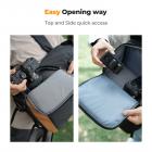 K&F Concept 22L kameraveske for fotografer Kameravesker med stor kapasitet med regntrekk, 15,6 tommers bærbar rom for kamera dronevesker Svart