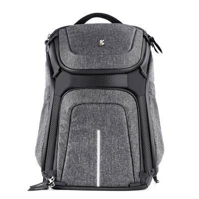 Alpha DSLR e mochila para laptop 01 (cinza, 25L) - Suporte ergonômico para as costas e resistente à água