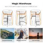 Alpha-reppu 25L luontokuvaukseen Vedenpitävä kameralaukku, jossa on 15,6 tuuman kannettavan tietokoneen lokeron jalustapidike sadesuoja